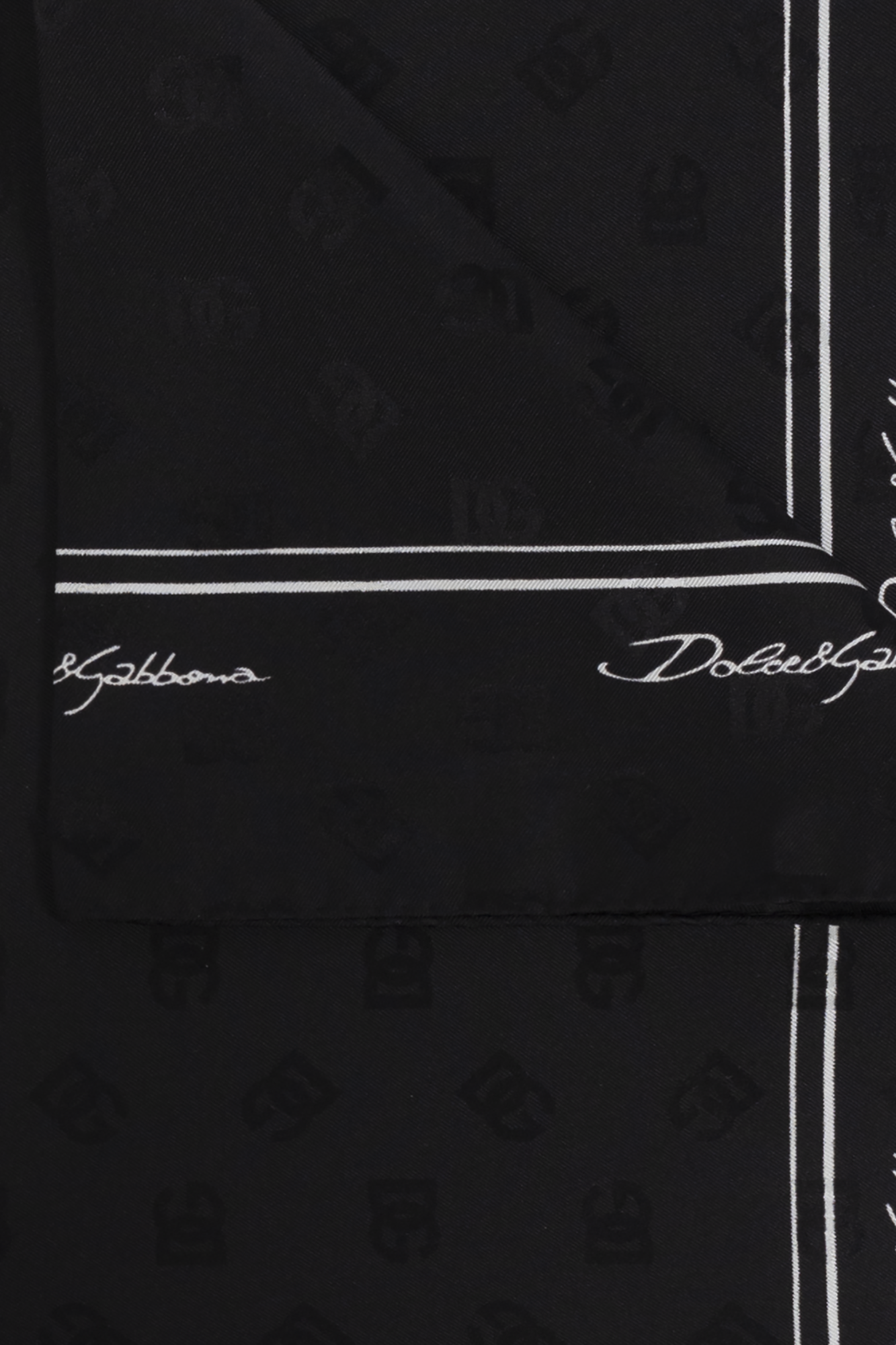 Dolce & Gabbana Silk scarf with monogram | Men's | Vitkac